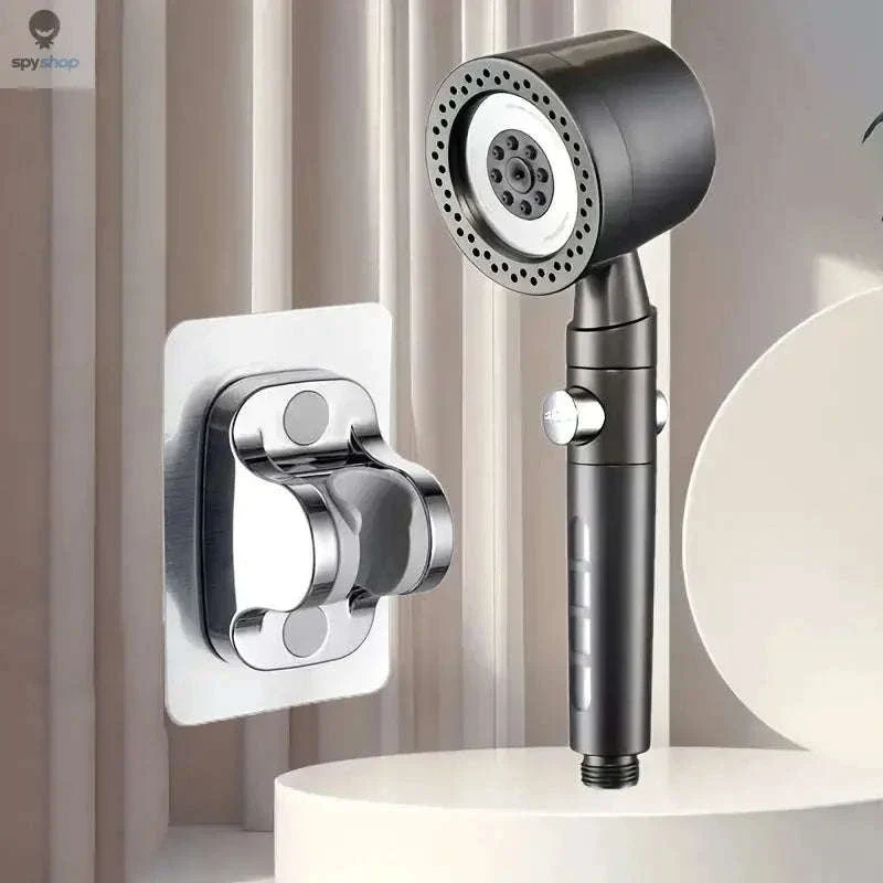 HydroLux High-Pressure Shower Head with Filter and Spray Modes - Image 23