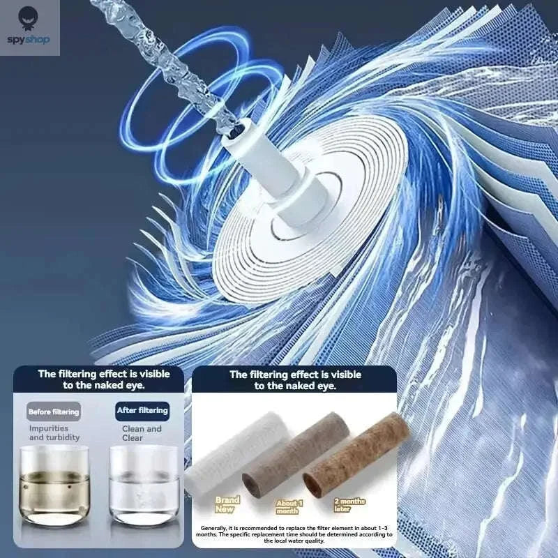 HydroLux High-Pressure Shower Head with Filter and Spray Modes - Image 5