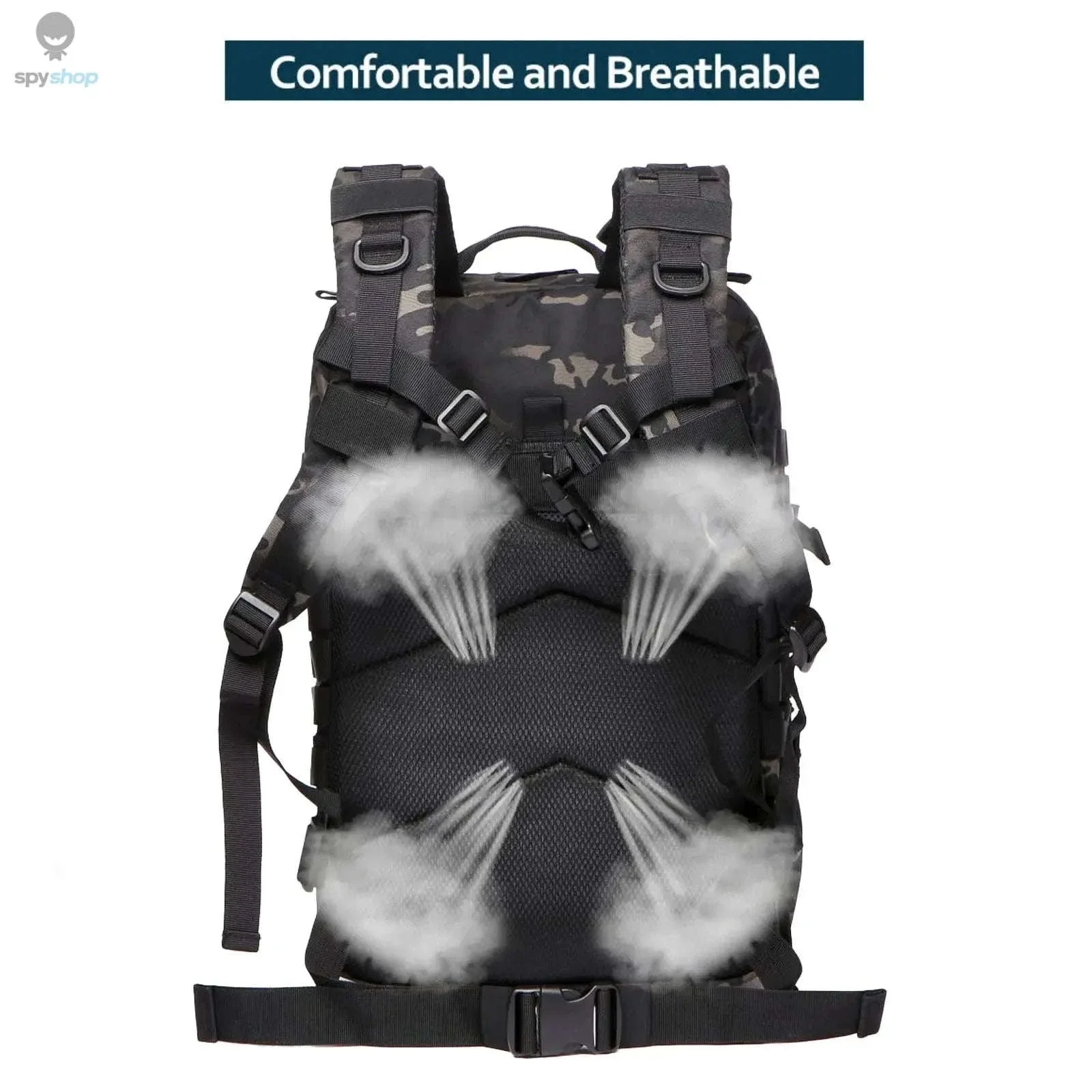 TrailForce Tactical Backpack Waterproof MOLLE Outdoor Pack - Image 16