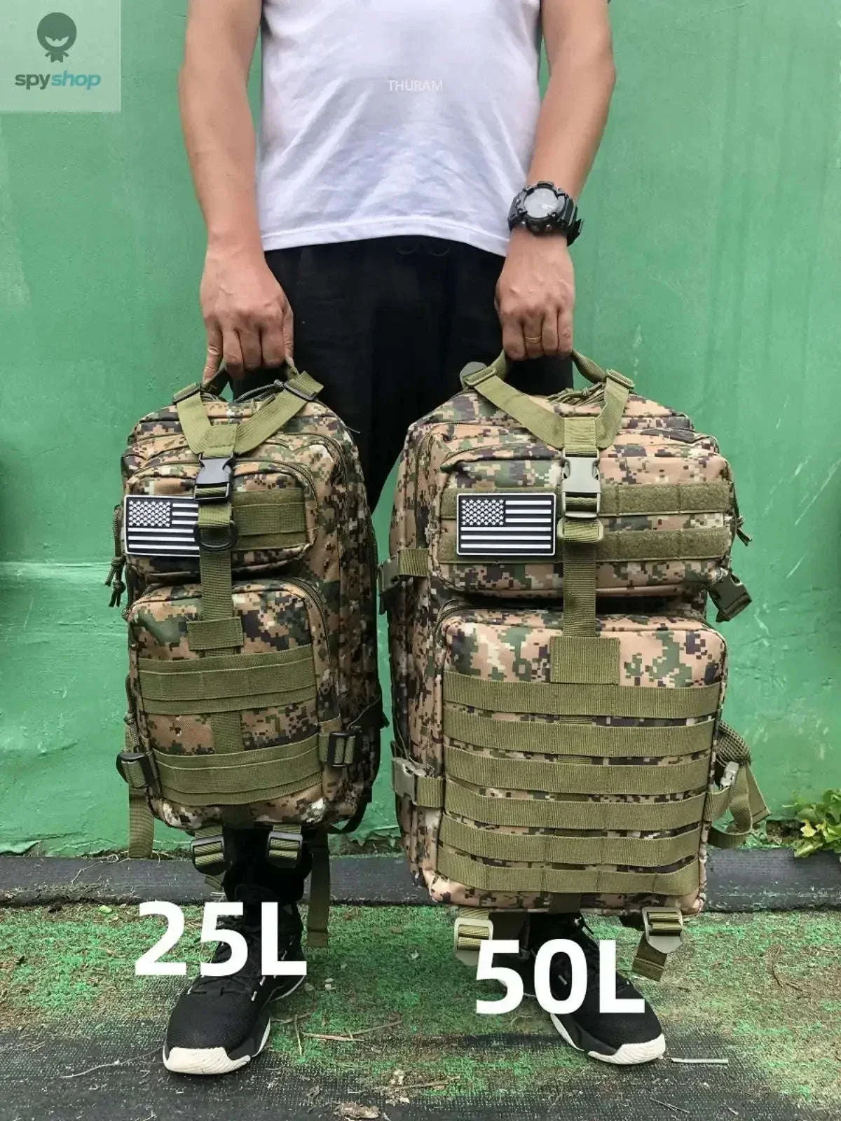 TrailForce Tactical Backpack Waterproof MOLLE Outdoor Pack - Image 22