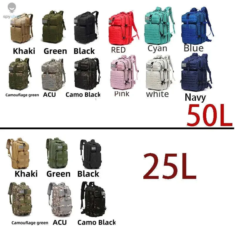 TrailForce Tactical Backpack Waterproof MOLLE Outdoor Pack - Image 8