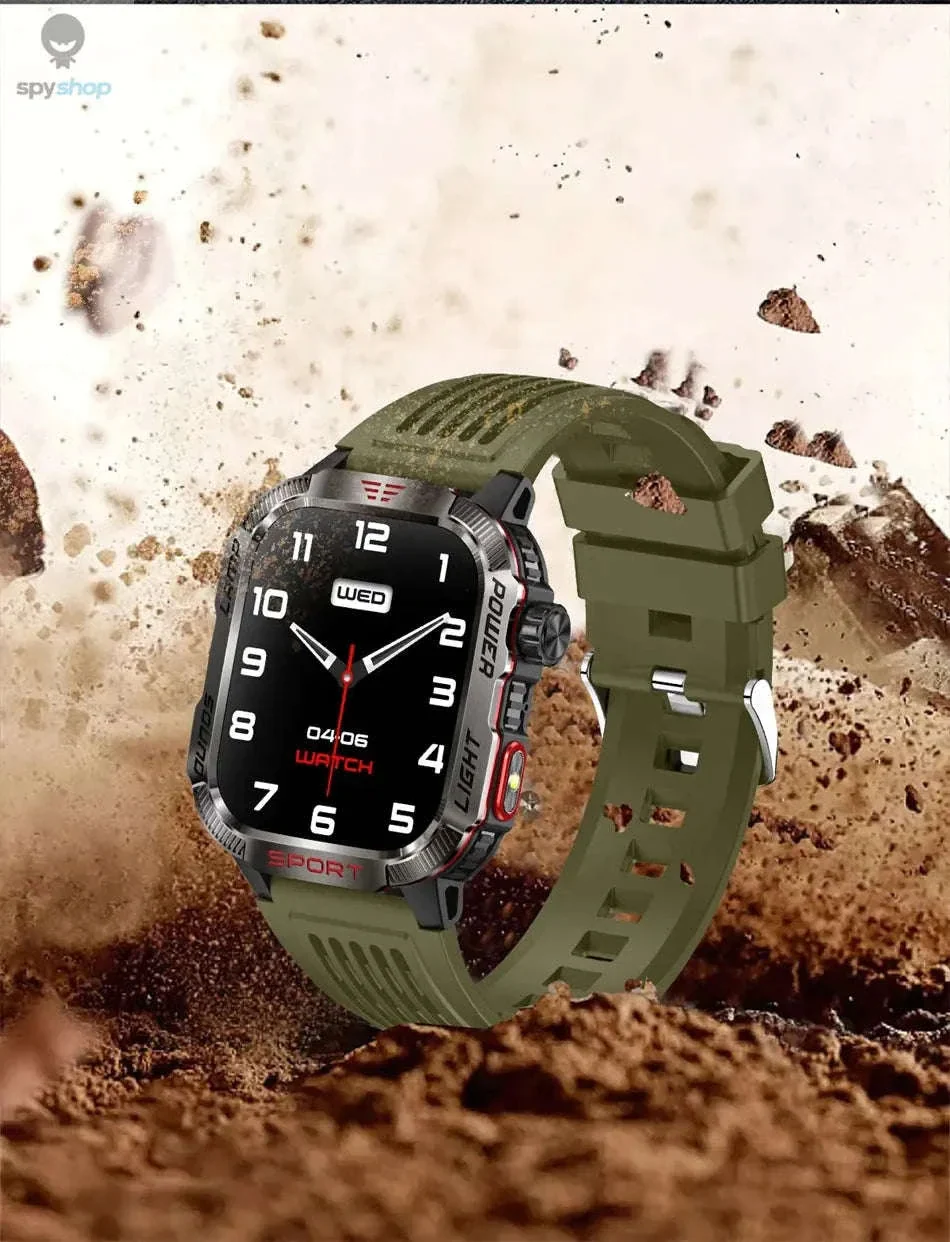 Military GPS Smart Watch with Compass, Flashlight and Bluetooth Calling - Image 31