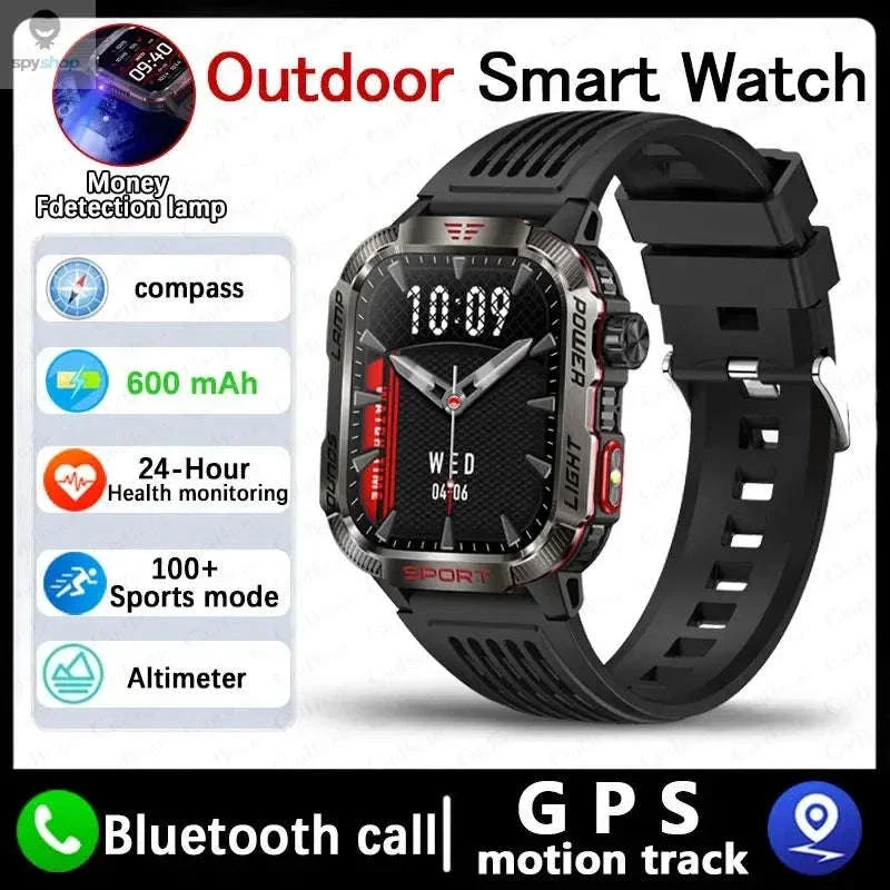 Military GPS Smart Watch with Compass, Flashlight and Bluetooth Calling - Image 33
