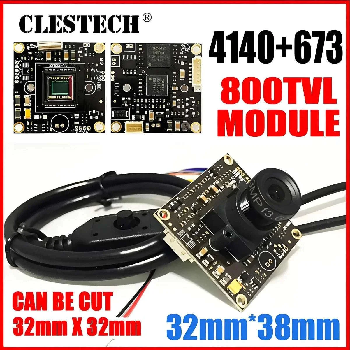 Sony Effio CCTV Camera Module Kit 800TVL LowLux 0.001lux - Image 19