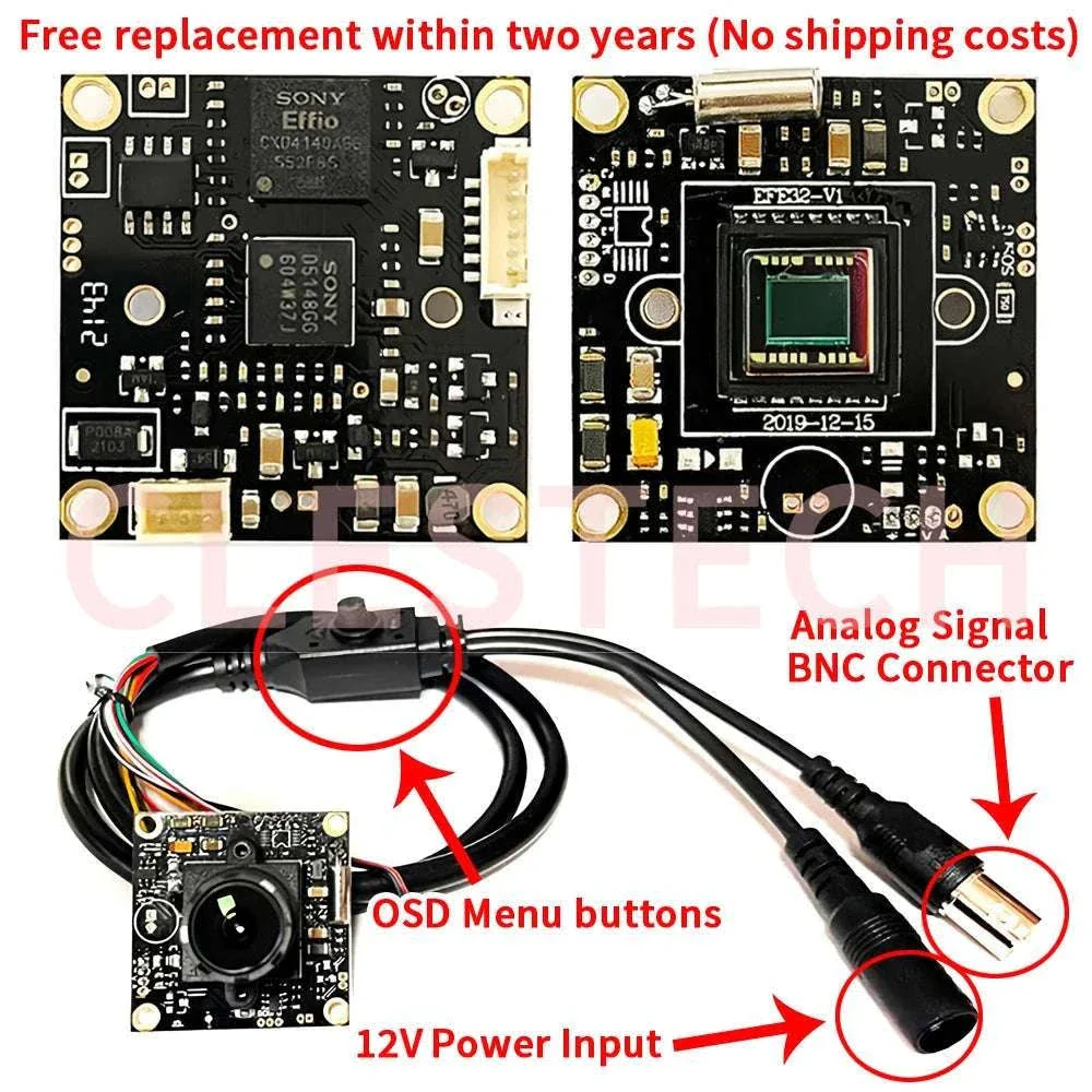 Sony Effio CCTV Camera Module Kit 800TVL LowLux 0.001lux - Image 3