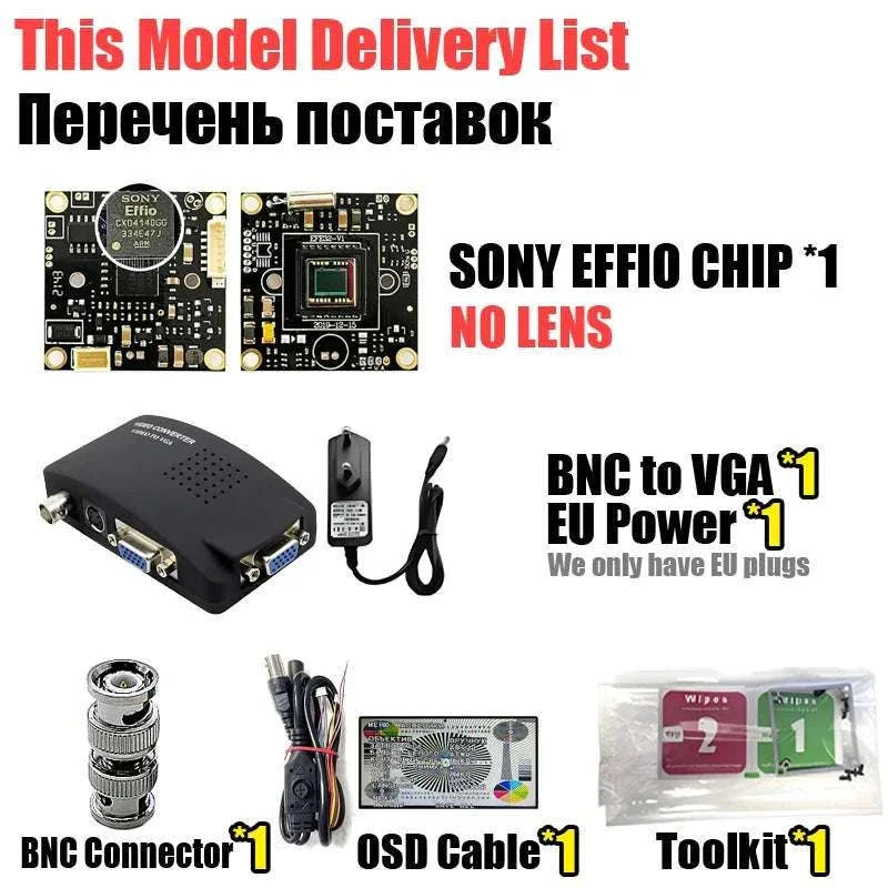Sony Effio CCTV Camera Module Kit 800TVL LowLux 0.001lux - Image 38