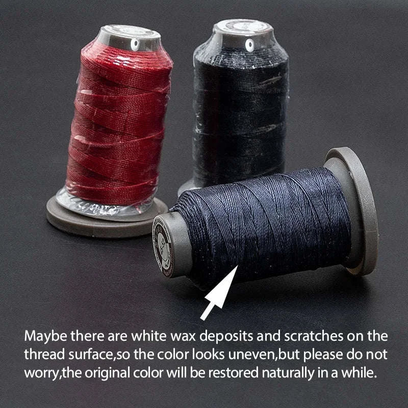 0.45mm Waxed Polyester Leather Sewing Thread 120m Spool - Image 5