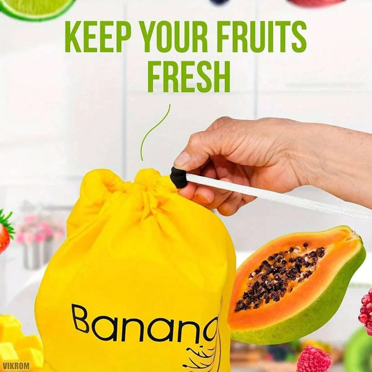 Insulated Banana Preserve Bag for Fresher Fruit on the Go - Image 3