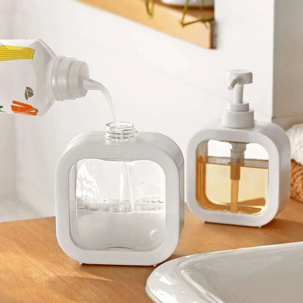Transparent Large-Capacity Soap Dispenser Bottle - Image 3