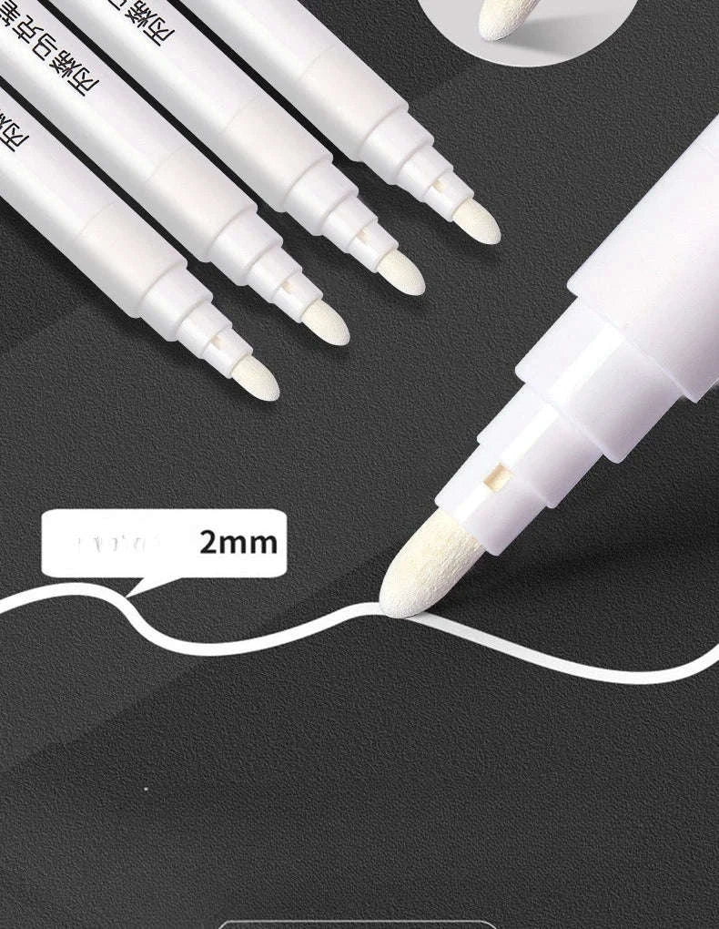 Student White Acrylic Marker for Crisp Highlights and Details - Image 3
