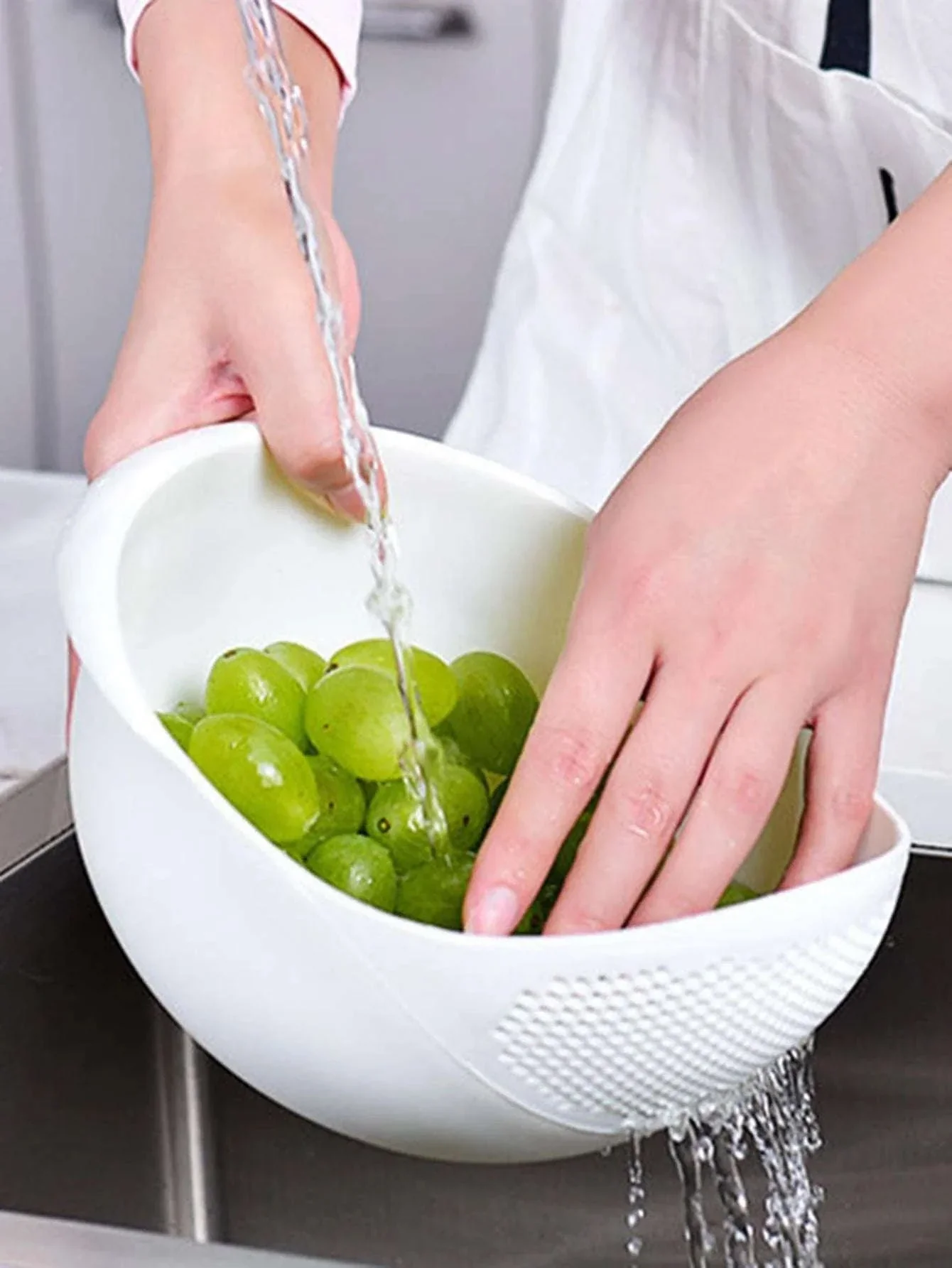 Multipurpose Kitchen Drain Basket Colander for Easier Prep - Image 3