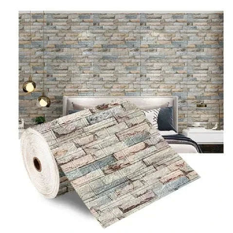 3D Brick Wall Sticker Wallpaper Roll for Easy Room Refresh - Image 16