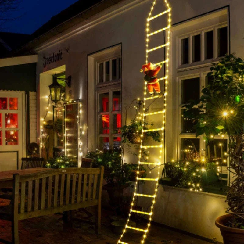 Christmas LED Santa Claus Climbing Ladder Light - Image 6