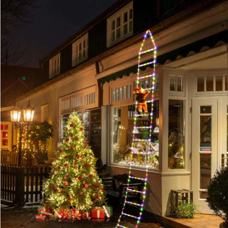 Christmas LED Santa Claus Climbing Ladder Light - Image 7