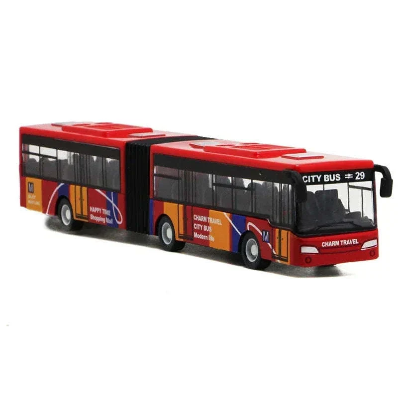 1:64 Alloy City Bus Model Pull-Back Diecast Toy for Kids - Image 12