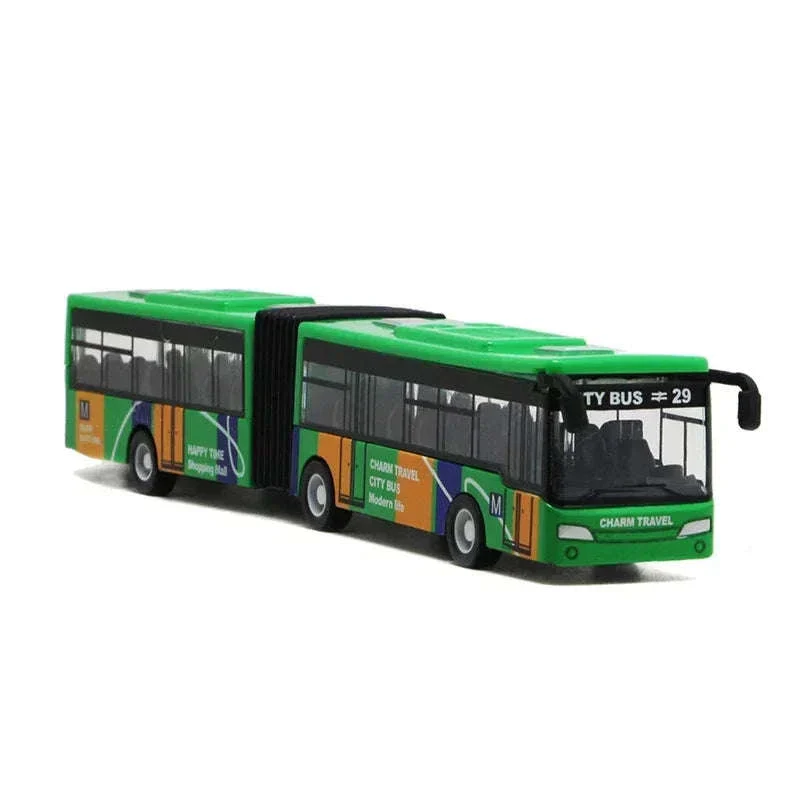 1:64 Alloy City Bus Model Pull-Back Diecast Toy for Kids - Image 14