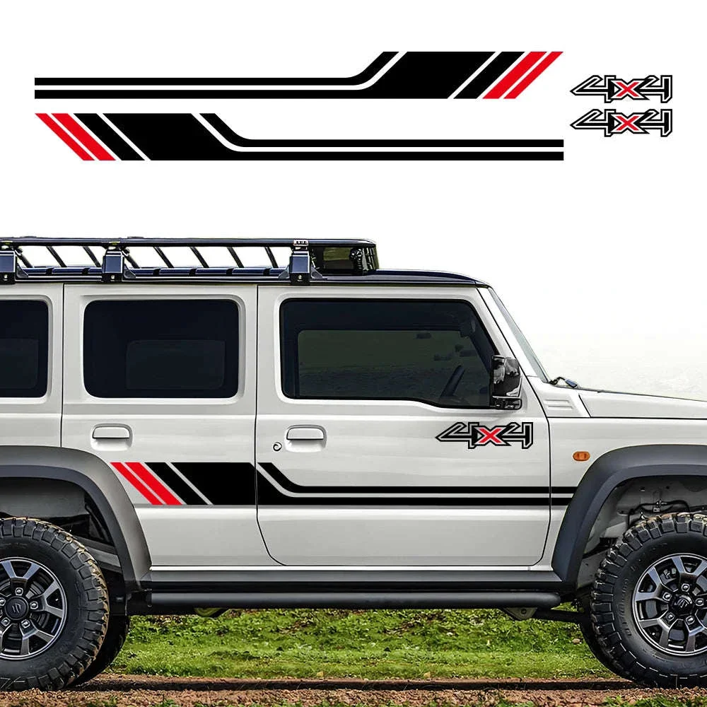 1 Pair 4x4 Off Road Side Body Sticker Decals - Image 2