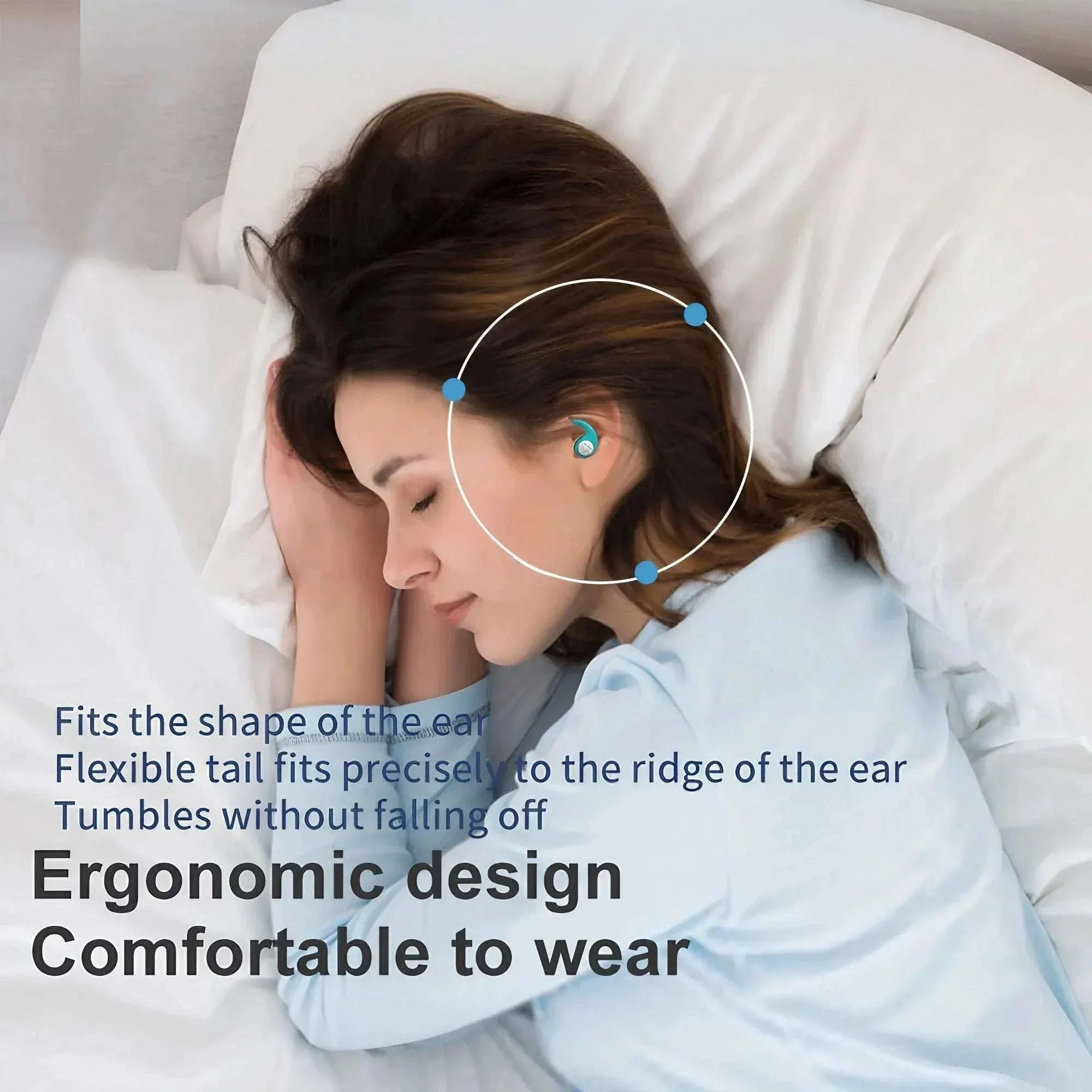 Soft Silicone Waterproof Earplugs for Quiet Sleep and Swim Use - Image 11