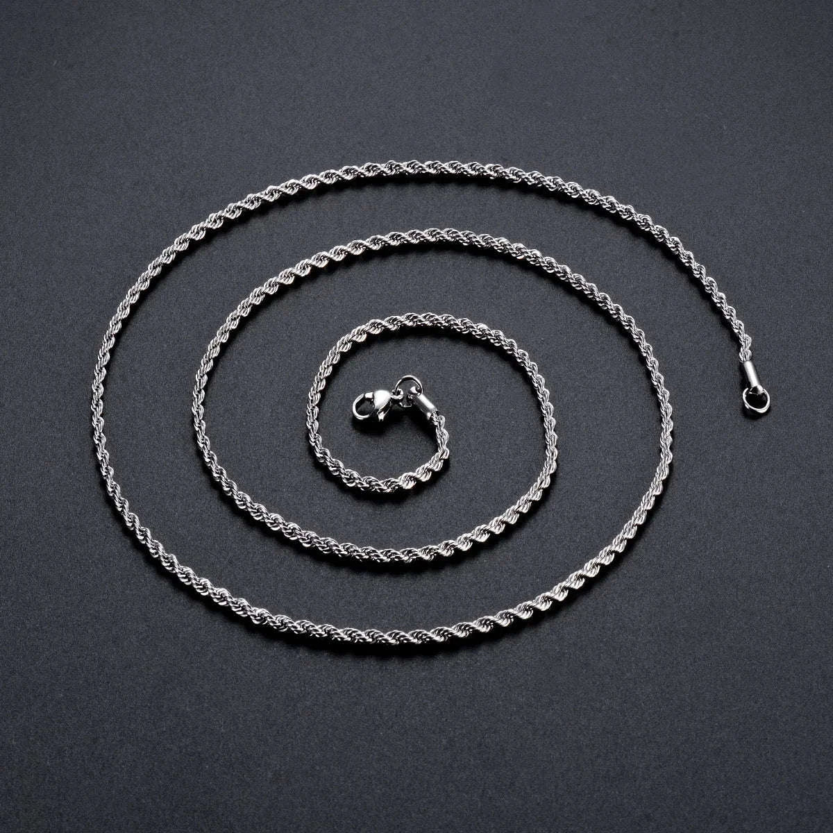 925 Sterling Silver Rope Chain Necklace or Bracelet - Image 4