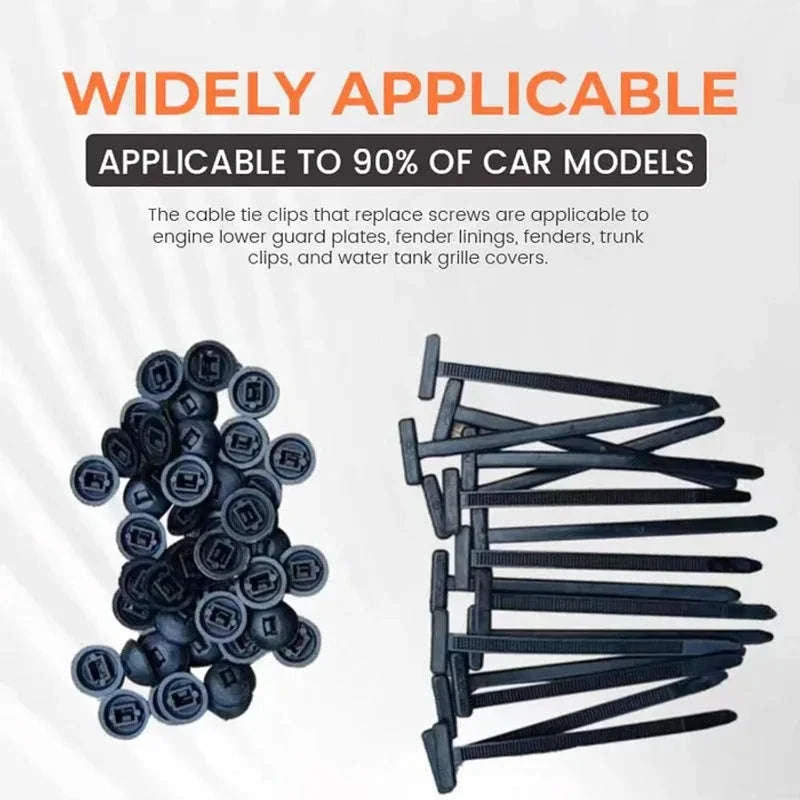 Black Nylon Self-Locking Cable Tie Buckles for Cable Management - Image 4