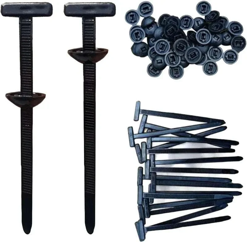 Black Nylon Self-Locking Cable Tie Buckles for Cable Management - Image 5