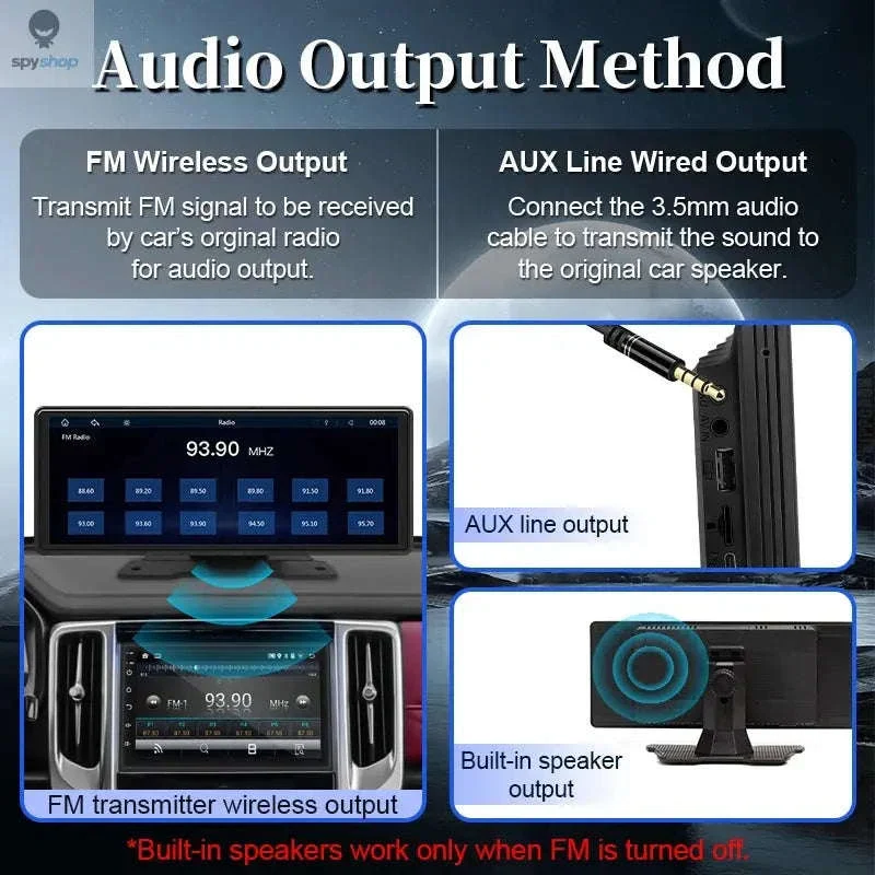 Wireless CarPlay & Android Auto Screen with 10.26" Display - Image 9