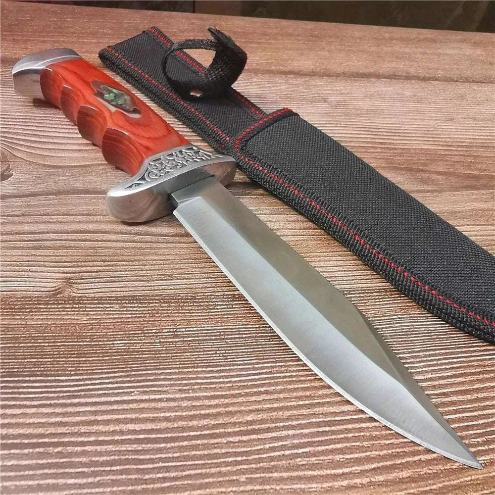 10.4" Fixed Blade Outdoor Knife with 9Cr18MoV Steel & Sheath - Image 3