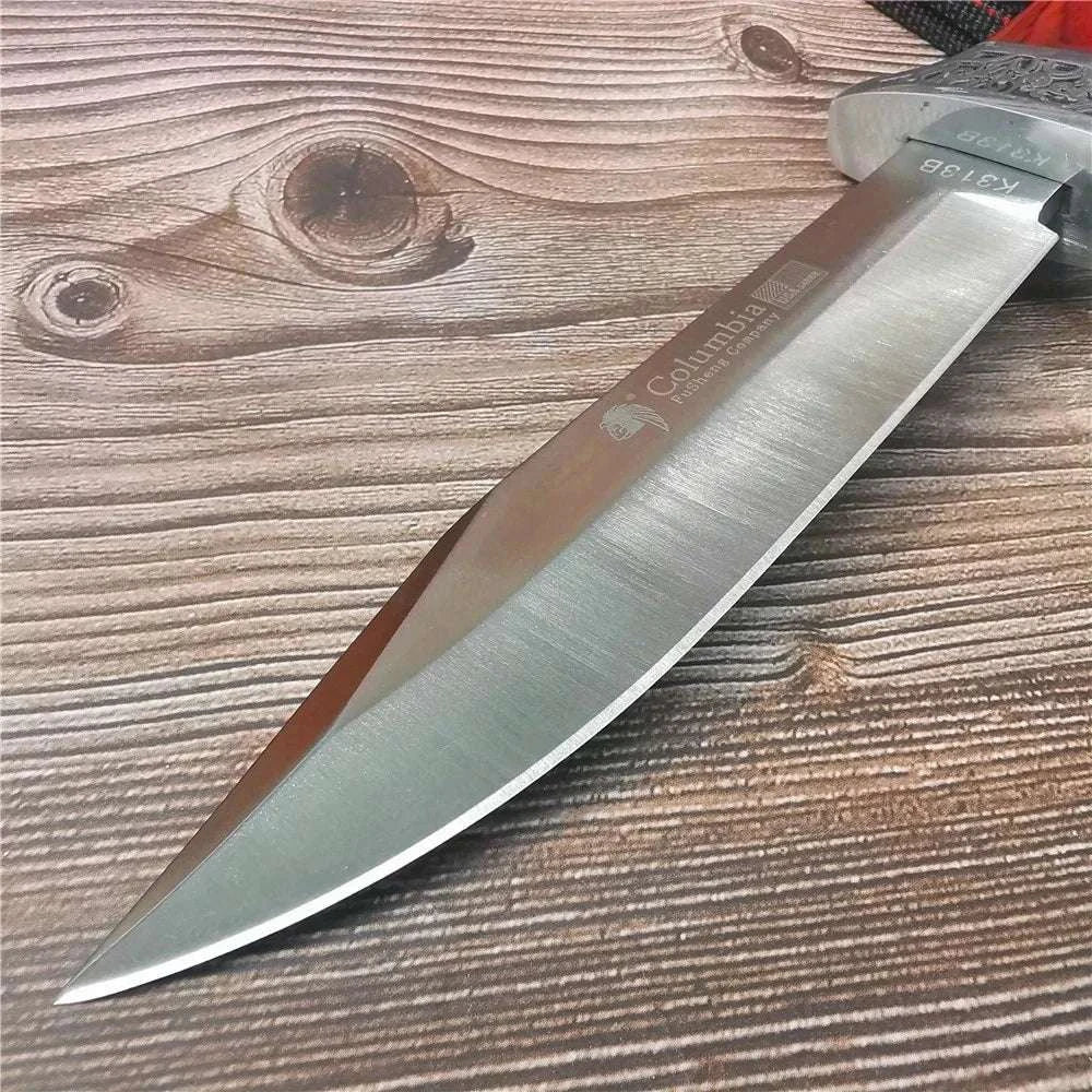 10.4" Fixed Blade Outdoor Knife with 9Cr18MoV Steel & Sheath - Image 4