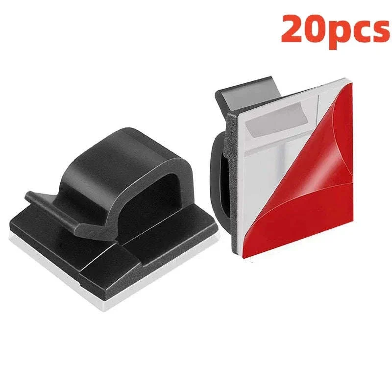 Self-Adhesive Cable Management Clips Pack for Neat Cords - Image 8
