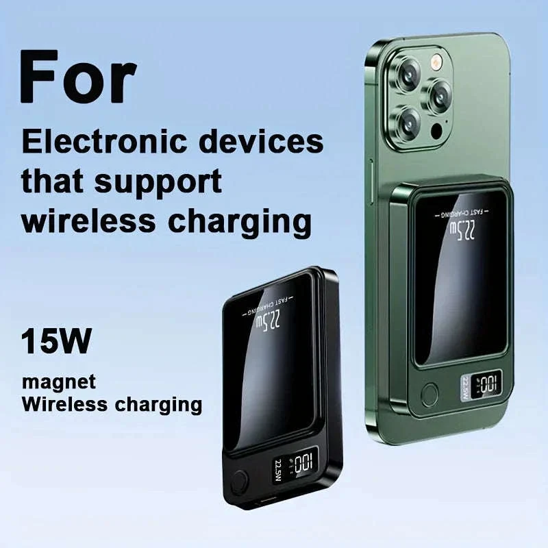 10000mAh Magnetic Wireless Power Bank 22.5W Fast Charging - Image 8