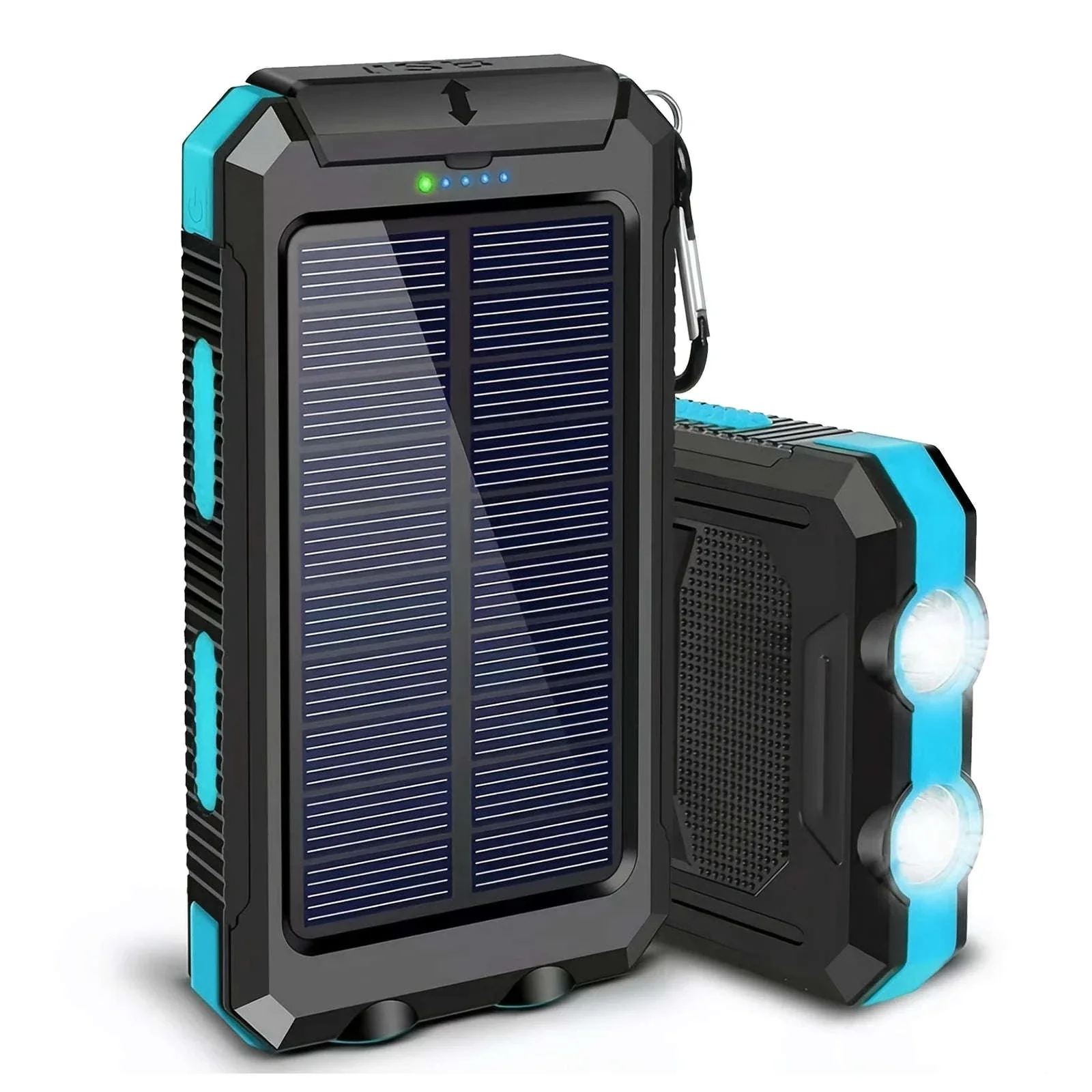 10000mAh Solar Power Bank with Dual USB, LED Flashlight & Waterproof Design - Image 17