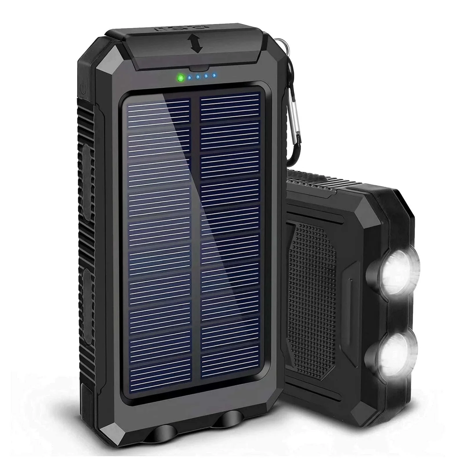 10000mAh Solar Power Bank with Dual USB, LED Flashlight & Waterproof Design - Image 19