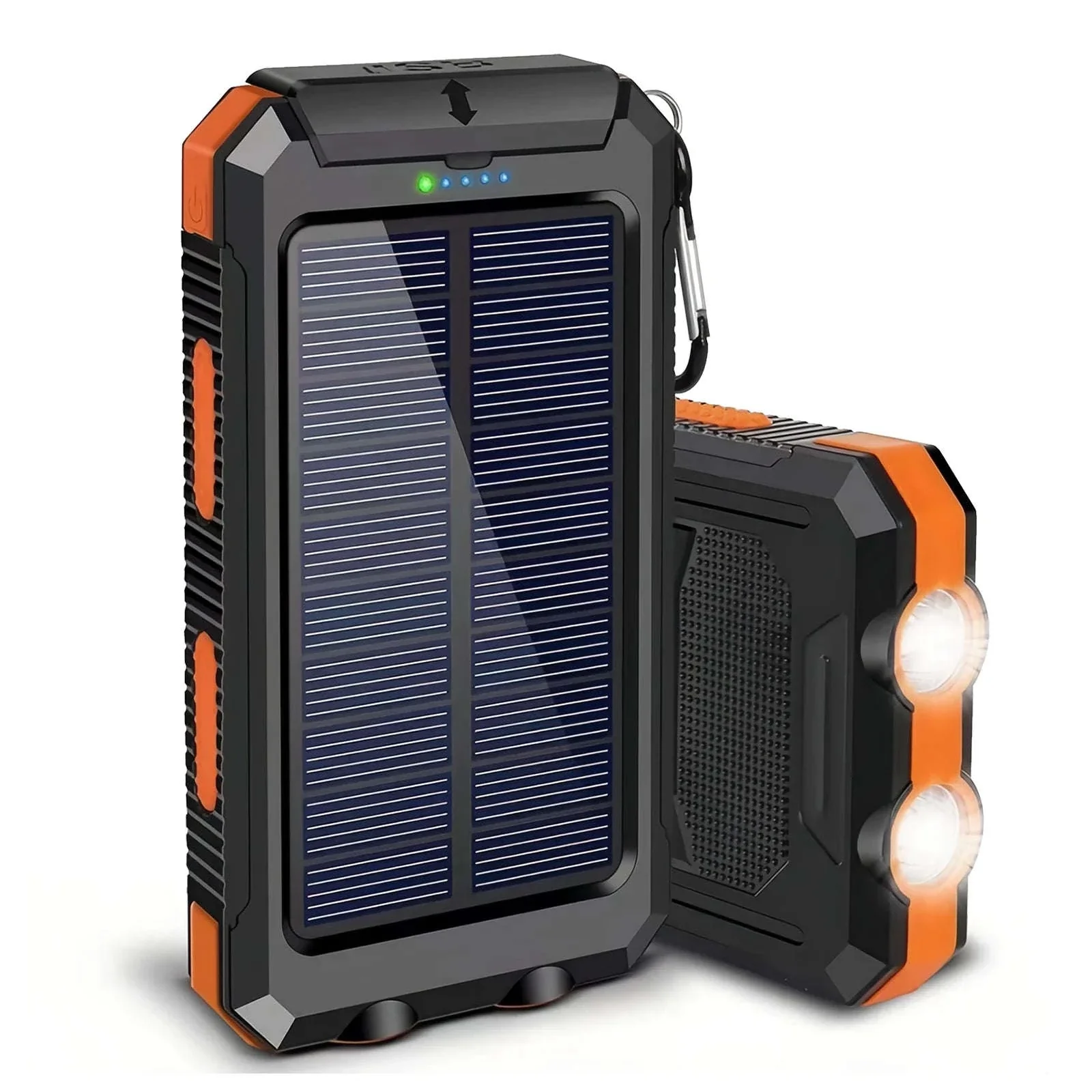 10000mAh Solar Power Bank with Dual USB, LED Flashlight & Waterproof Design - Image 21