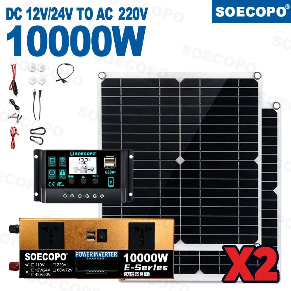 Complete Solar Power Kit with 10000W Inverter for Home & Outdoor Backup - Image 18