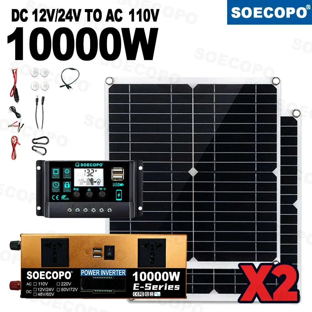 Complete Solar Power Kit with 10000W Inverter for Home & Outdoor Backup - Image 19