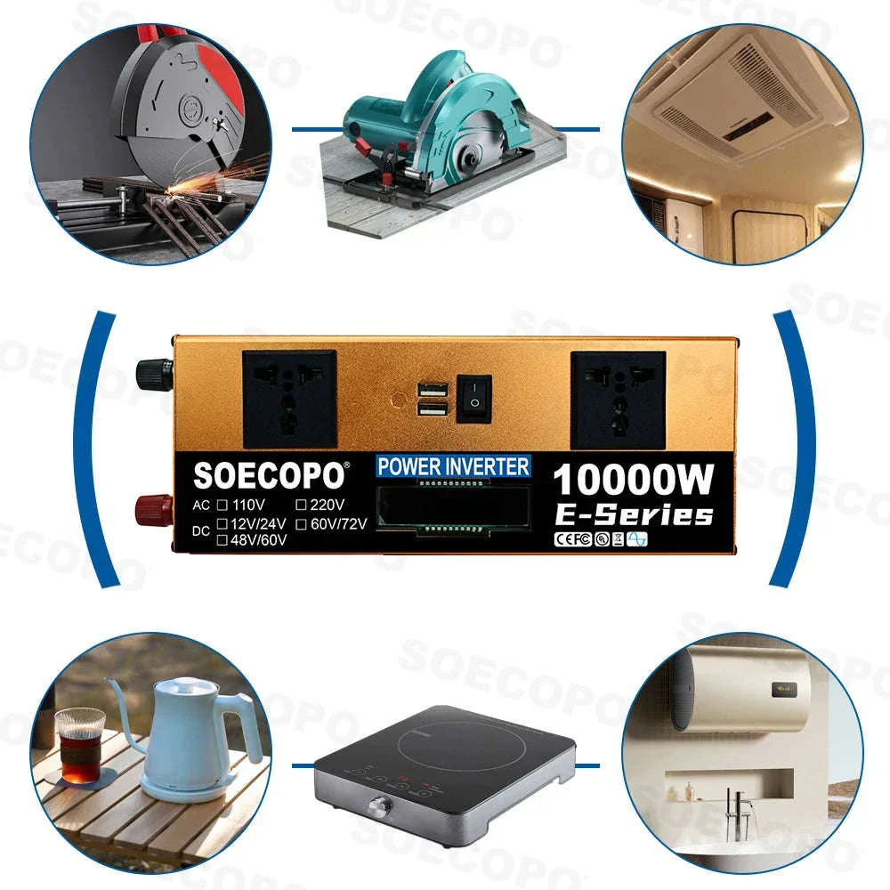 Complete Solar Power Kit with 10000W Inverter for Home & Outdoor Backup - Image 3