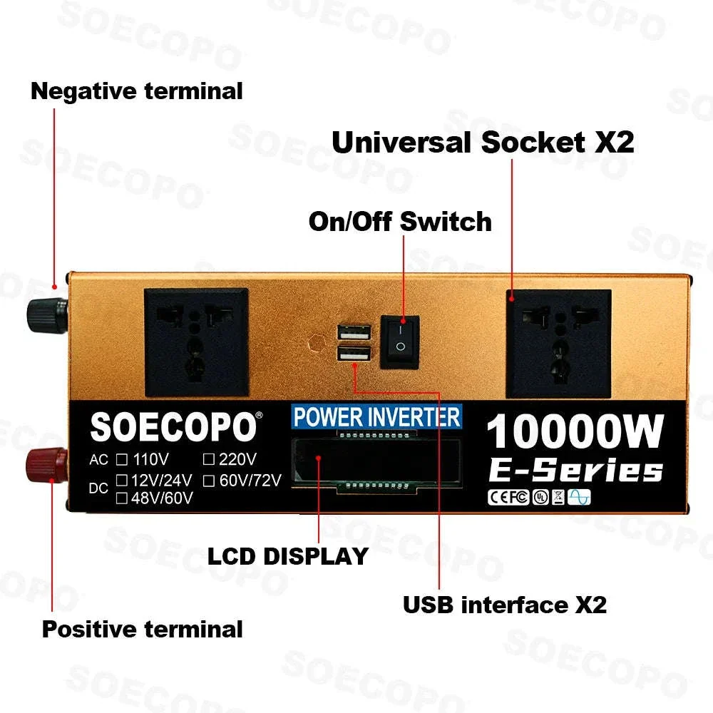 Complete Solar Power Kit with 10000W Inverter for Home & Outdoor Backup - Image 5