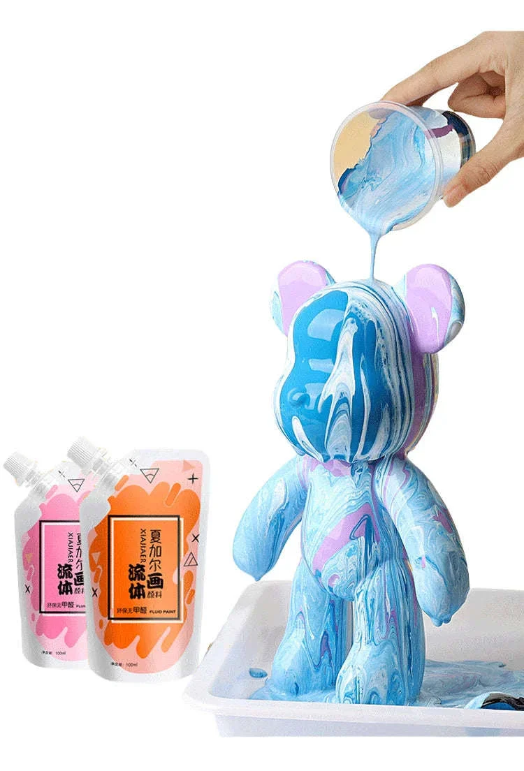 100ml Fluid Acrylic Paint Pouch for Bold Creative Colour - Image 10