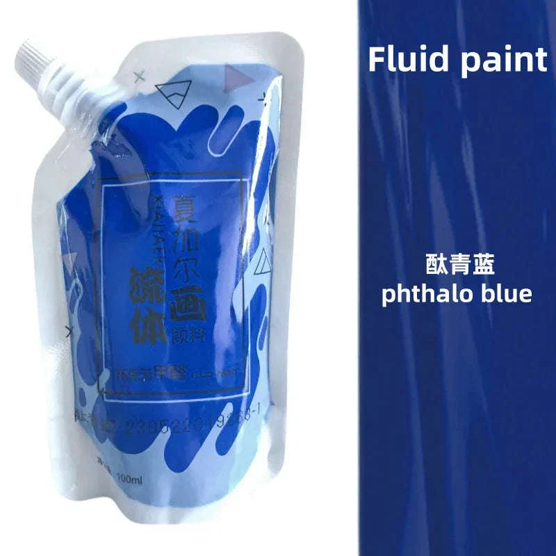 100ml Fluid Acrylic Paint Pouch for Bold Creative Colour - Image 13