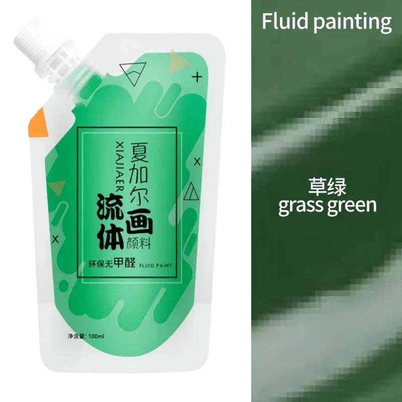 100ml Fluid Acrylic Paint Pouch for Bold Creative Colour - Image 17