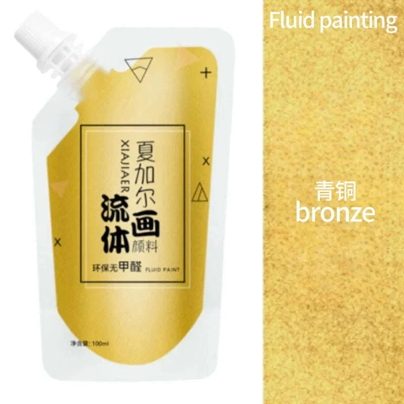100ml Fluid Acrylic Paint Pouch for Bold Creative Colour - Image 18