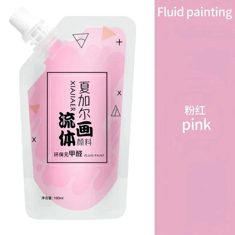 100ml Fluid Acrylic Paint Pouch for Bold Creative Colour - Image 19
