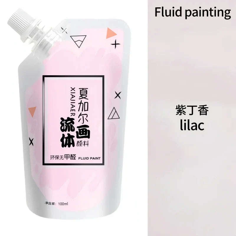 100ml Fluid Acrylic Paint Pouch for Bold Creative Colour - Image 22