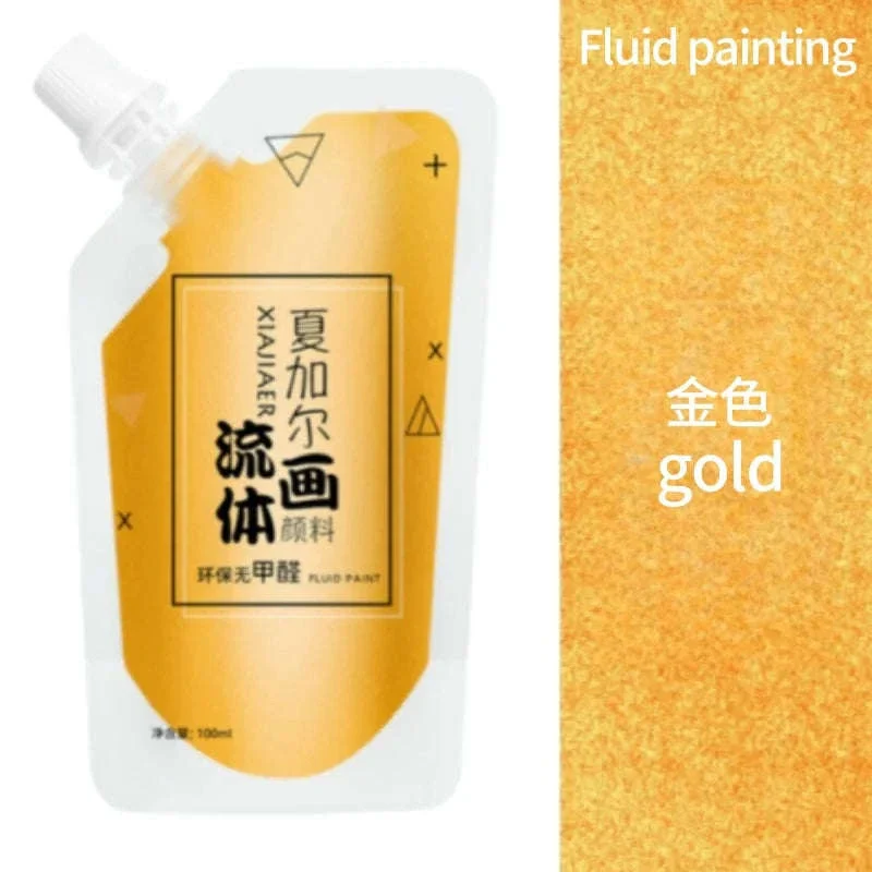 100ml Fluid Acrylic Paint Pouch for Bold Creative Colour - Image 23
