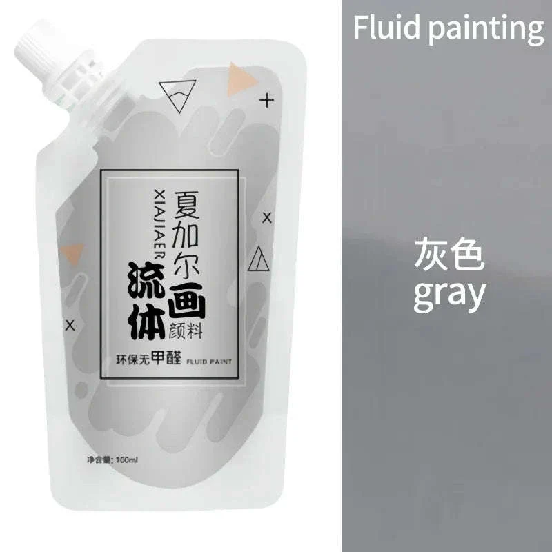 100ml Fluid Acrylic Paint Pouch for Bold Creative Colour - Image 24