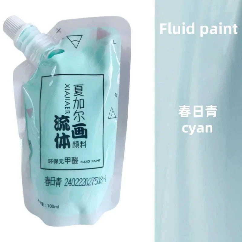100ml Fluid Acrylic Paint Pouch for Bold Creative Colour - Image 27