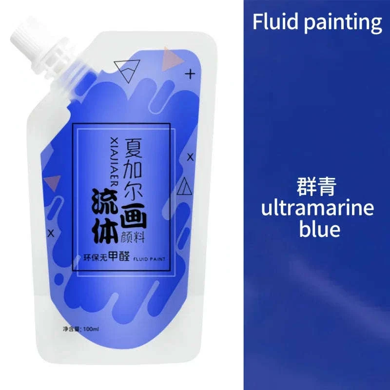 100ml Fluid Acrylic Paint Pouch for Bold Creative Colour - Image 34