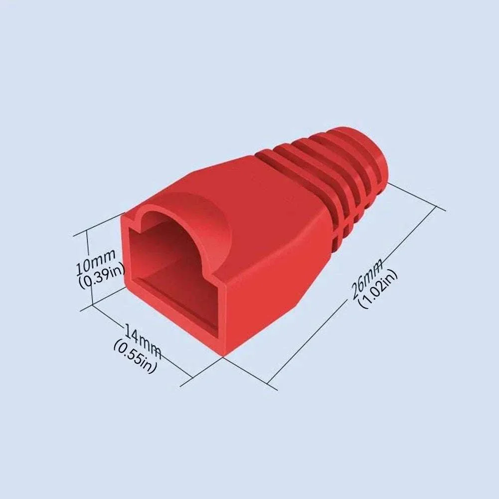 100pcs RJ45 Cable Boots for CAT5E and CAT6 Connectors - Image 12