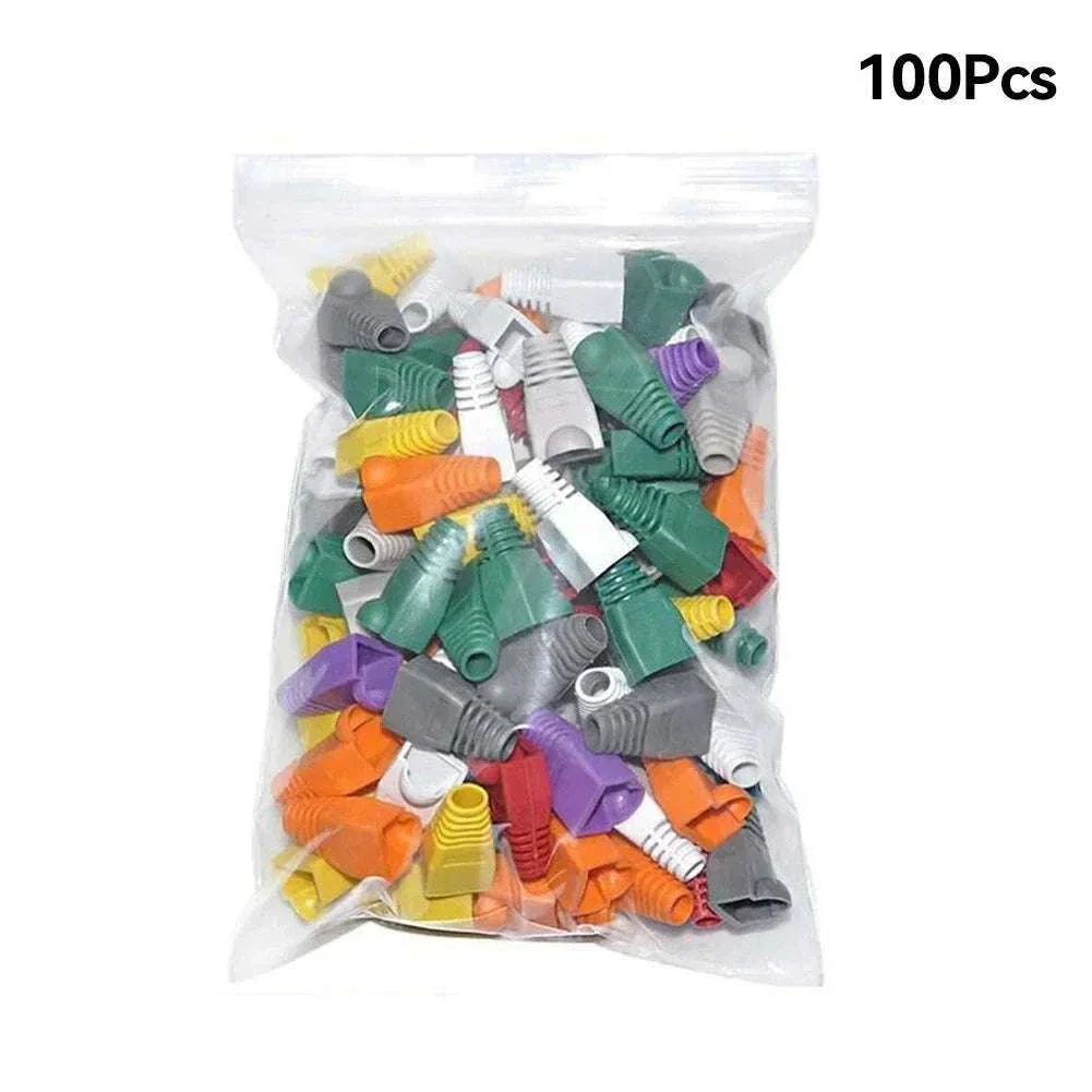 100pcs RJ45 Cable Boots for CAT5E and CAT6 Connectors - Image 18
