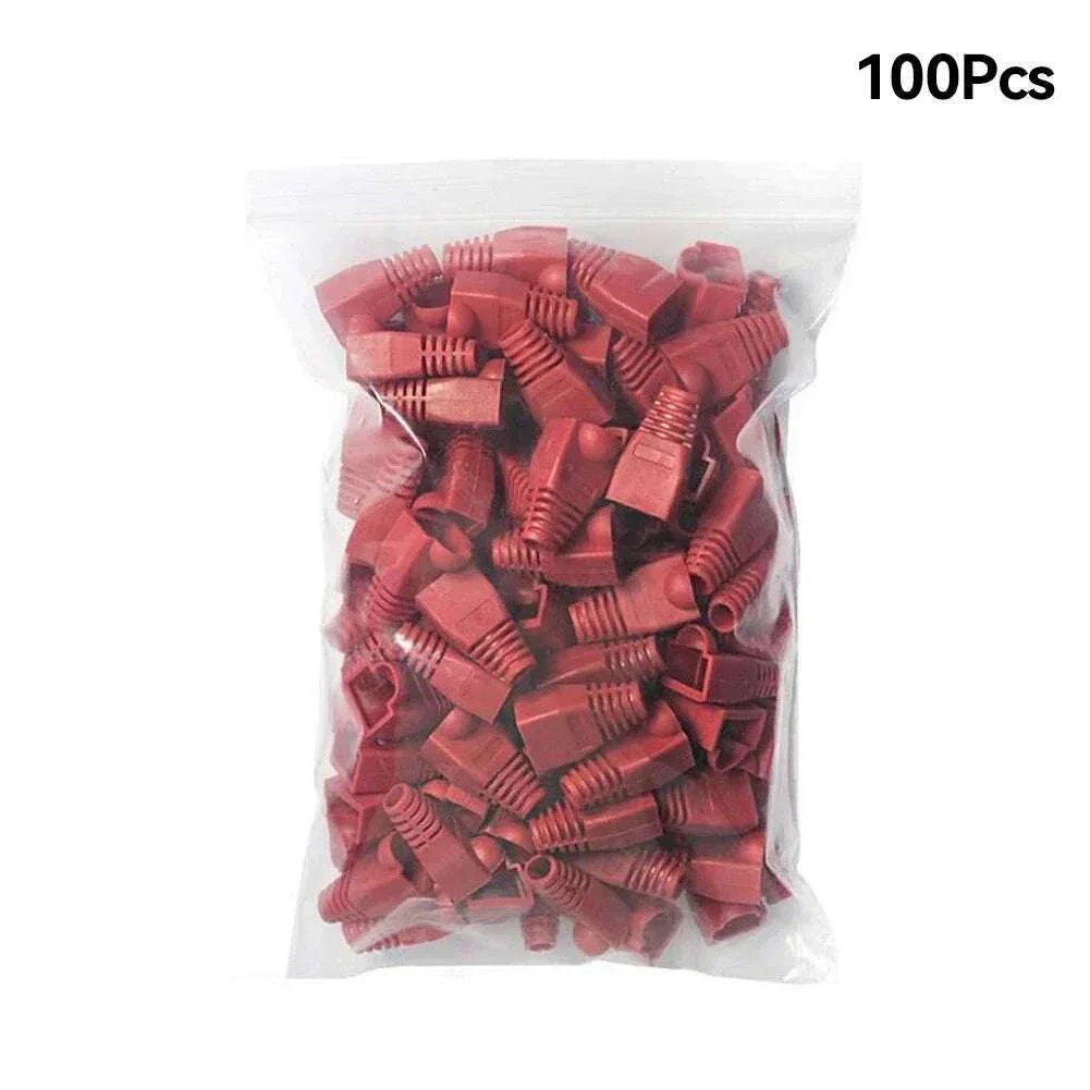 100pcs RJ45 Cable Boots for CAT5E and CAT6 Connectors - Image 19